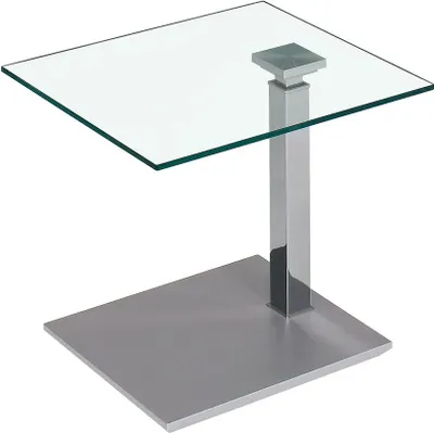 Produktbild von Couchtisch Glas,  Holz  und Metall 47x55 cm