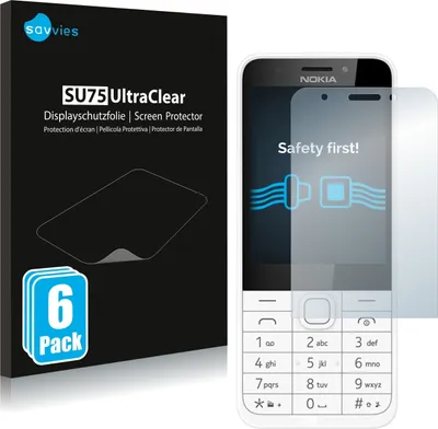 Produktbild von 6x Für Nokia 230 Schutzfolie Savvies Displayschutz Display Schutz Folie Klar Transparent