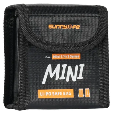 Produktbild von Akku Sicherheitstasche für DJI Mini 5 / 4 / 3 Serie Drohnen Zubehör Schwarz