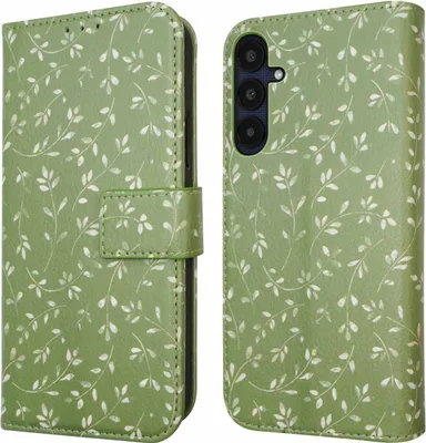 Immagine prodotto di Custodia a libro imoshion Design Samsung Galaxy A35 - Green Flowers