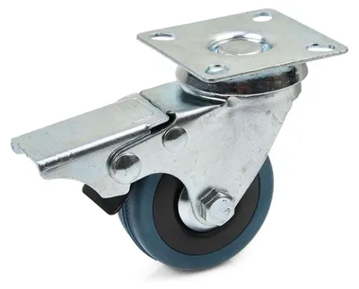 Obrázok produktu pre Koliesko na vozíky PP/guma 50x17mm otočné s brzdou Pro-Tech TOOLS 15929