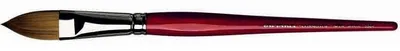 da Vinci 5584 Gr 16 COSMOTOP-SPIN AQUARELLP. oval rotlasierte Stiele Pinsel