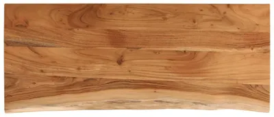 Image de vidaXL Plateau de table 110x40x2,5cm rectangulaire bois massif acacia bord d'arbre