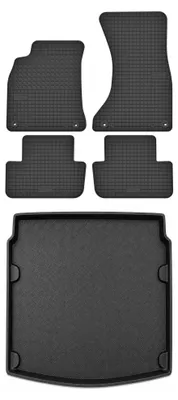 Obrázek produktu pro Gumové autokoberce SolidTread + vana kufru pro: Audi A4 B8 2008-2015 sedan 5 ks