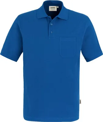 Produktbild von HAKRO Pocket-Poloshirt Top 802, royalblau, L