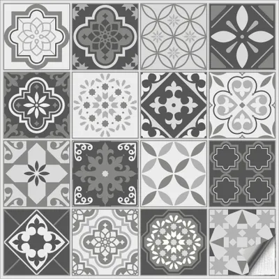 Produktbild von Kiwistar Fliesenmuster Klebefliesen Fliesen-Folie Fliesenaufkleber Wand-Fliesen überkleben 2,2 x 2,2 cm 1 Stück - 31 - Naturstein Grau