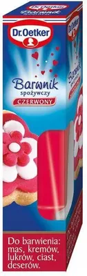 Obrázok produktu pre Červené potravinárske farbivo Dr. Oetker, 10 g