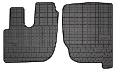 Produktbild von Gummi-Fußmatten Vorne für Renault Premium 1997-2014 – 2-tlg, Schwarz, passgenau