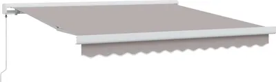 Obrázek produktu pro Stahovací markýza Světle šedá 300 x 250 cm Plátno a hliník
