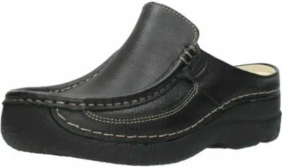 Produktbild von Wolky Roll Slide, Printed leather, black, Clog 0620270-000 43