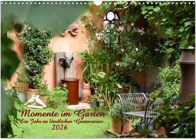 Produktbild von Momente im Garten (Wandkalender 2026 DIN A3 quer), CALVENDO Monatskalender