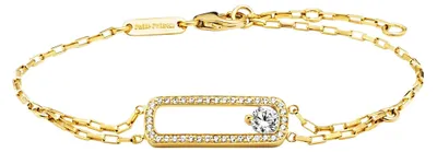 Zdjęcie produktu dla Bransoletka Julie Julsen ze srebra próby 925, 19 cm, złota cyrkonia, nr 148260025