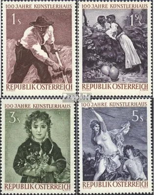 Produktbild von Briefmarken Österreich 1961 Mi 1087-1090 (kompl.Ausg.) postfrisch Gemälde