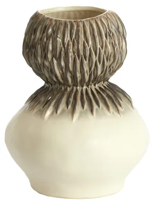 Zdjęcie produktu dla Klimatyczny biały ceramiczny wazon Light & Living Avera