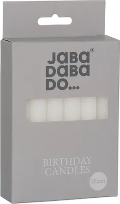 Produktbild von JaBaDaBaDo R15053, Kerzen, Weiß, 12 Stück(e)