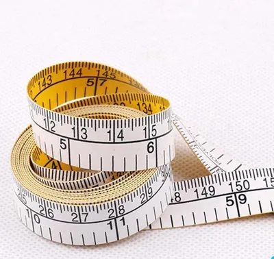 Image de CHPN – Mètre ruban – Mesurer – Règle – Mètre ruban flexible – Jaune – 150 cm – 1 pièce – Centimètres – Accessoires de couture – Boîte à couture – Ciseaux