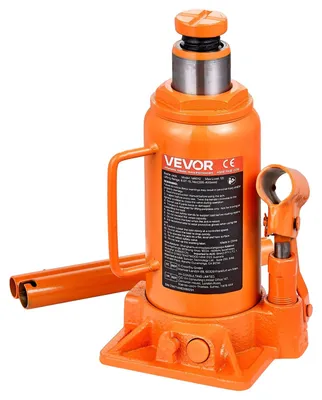 Zdjęcie produktu dla VEVOR podnośnik hydrauliczny podnośnik butelkowy 12 t 205-400 mm zakres podnoszenia, wytrzymały podnośnik do samochodów SUV pickup samochód naprawa domu podnośnik sprzęt rolniczy, pomarańczowy