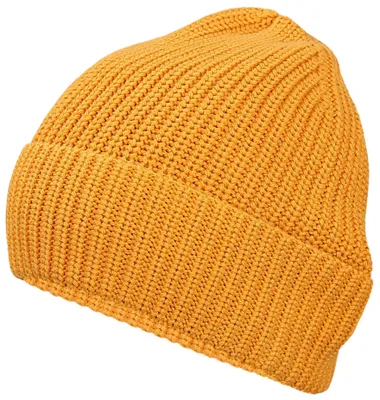 Produktbild von TupTam Baby Winter Mütze Strickmütze zum Binden , Farbe: Senfgelb Uni, Hat Size: 49-53
