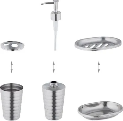 Produktbild von Dusche-Set für Bad, 4-teilig, Geschenk