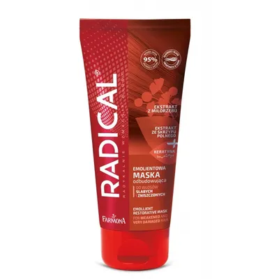 Produktbild von Farmona Radical Emolientowa maska odbudowująca do włosów, 100ml