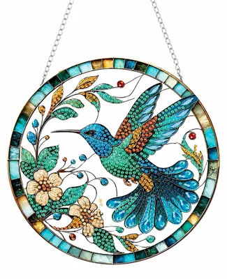 Diamond Painting Set, Traumfänger-Hänger, Kolibri-Motiv, DIY