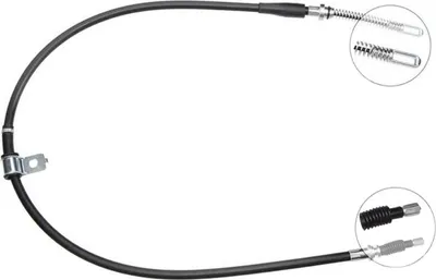 Produktbild von A.B.S. Handbremsseil Seilzug Feststellbremse für NISSAN Cabstar (F24M, F24W) Hinten Links K18959