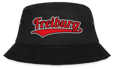 Produktbild von Spreadshirt Freiburg Fußball Fan Breisgau Fischerhut, S/M (Caps), Schwarz