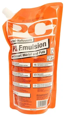 Produktbild von PCI Emulsion, Mörtel-Haftzusatz, verbessert Mörtel und Putz, 1 kg