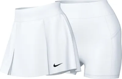 Produktbild von NIKE DX1132-100 W NK DF CLB SKRT REG Sports Skirt Damen White/Black Größe L