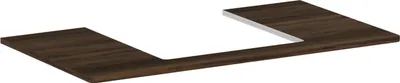 Produktbild von hansgrohe Xelu Q Konsole mit Ausschnitt mittig, 980x550, für Aufsatzwaschtisch 500x480mm, geschliffen, 54095630