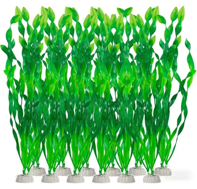 Produktbild von Set mit 12 künstlichen Wasserpflanzen zur Dekoration von Aquarien