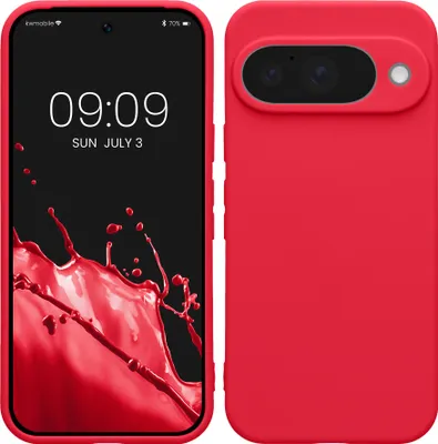 Produktbild von kwmobile Handyhülle für Google Pixel 10 Hülle - weiches Handy Silikon Case - Schutzhülle Cover - Neon Pink