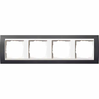 Produktbild von Gira 0214328 Abdeckrahmen 4-fach Event anthrazit