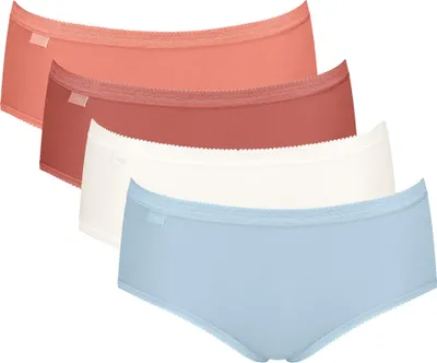 Produktbild von sloggi Damen Midislip 4-Pack Basic+ Midi - MULTIPLE COLOURS 22 - Größe 42