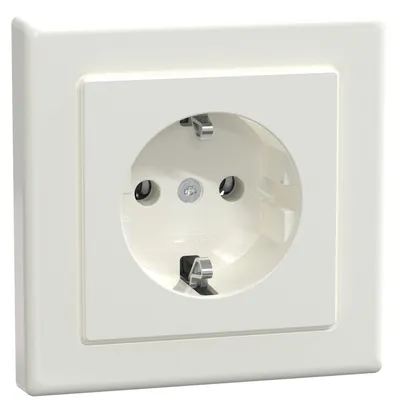 Produktbild von Merten SCHUKO-Steckdose pws/gl MEG2401-1419