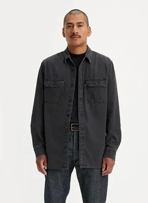 Immagine prodotto di levis camicie uomo levis 19573 0216 - jackson worker overshirt cosmo washed black