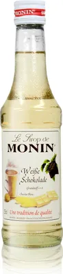 Obrázek produktu pro Monin White Chocolate Syrup, 250 ml láhev - do koktejlů, ke kávě nebo čaji
