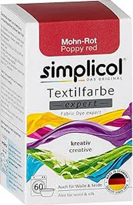 Image de Simplicol Colorant textile expert pour une coloration créative en rouge coquelicot