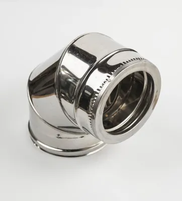 Immagine prodotto di Gomito per canna fumaria inox 90° 230 / 300 mm, doppia parete coibentata – Kamininox