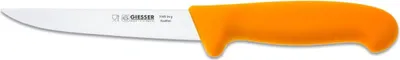 Produktbild von Giesser Messer Ausbeinmesser Schlachtmesser gerade Klinge stark - 14 cm, Gelb