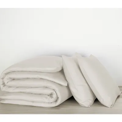 Produktbild von De Witte Lietaer Bettbezug, Olivia Sand - 200 x 200/220 + 2x 60 x 70 cm - Baumwollsatin