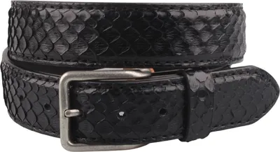 Produktbild von Originalbelts Herren Python Ledergürtel 4003 Schwarz