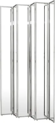 Produktbild von Casa Padrino Designer Raumteiler Silber 150 x H. 220 cm - Luxus Qualität