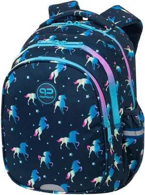 Productafbeelding van Kinderrugzak - Schooltas - Naar school - Contoured rug - 39 cm - Blauw