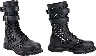 Produktbild von Brandit Bikerboot Uni Phantom Grid Boots schwarz Basics Leder EU45