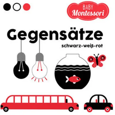 Immagine prodotto di Gegensätze schwarz-weiß-rot (Baby Montessori)
