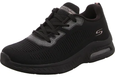Immagine prodotto di Scarpe sportive Skechers con suola sagomata, alla moda in nero, numero 35