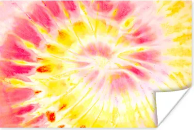 Produktbild von MuchoWow® Poster Krawattenfärbung - Lila - Gelb 30x20 cm - Plakate - Print