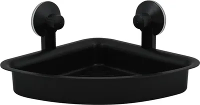Produktbild von MSV Eck-Duschregal Bad Regal Badezimmer schwarz - mit Saugnäpfen