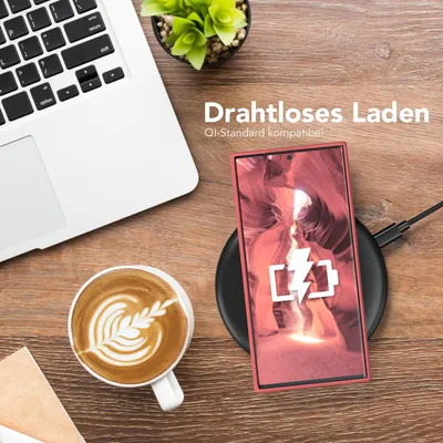 Produktbild von EAZY CASE - TPU Hülle für Samsung Galaxy S23 Ultra, TPU Case stoßfeste Handyhülle, weiches Cover mit Kameraschutz, Silikonhülle in Rot